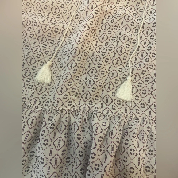 MADEWELL Women's Small 100% Silk Lily Ruffle Top in Echo Grid Blouse Tas… - Picture 11 of 13